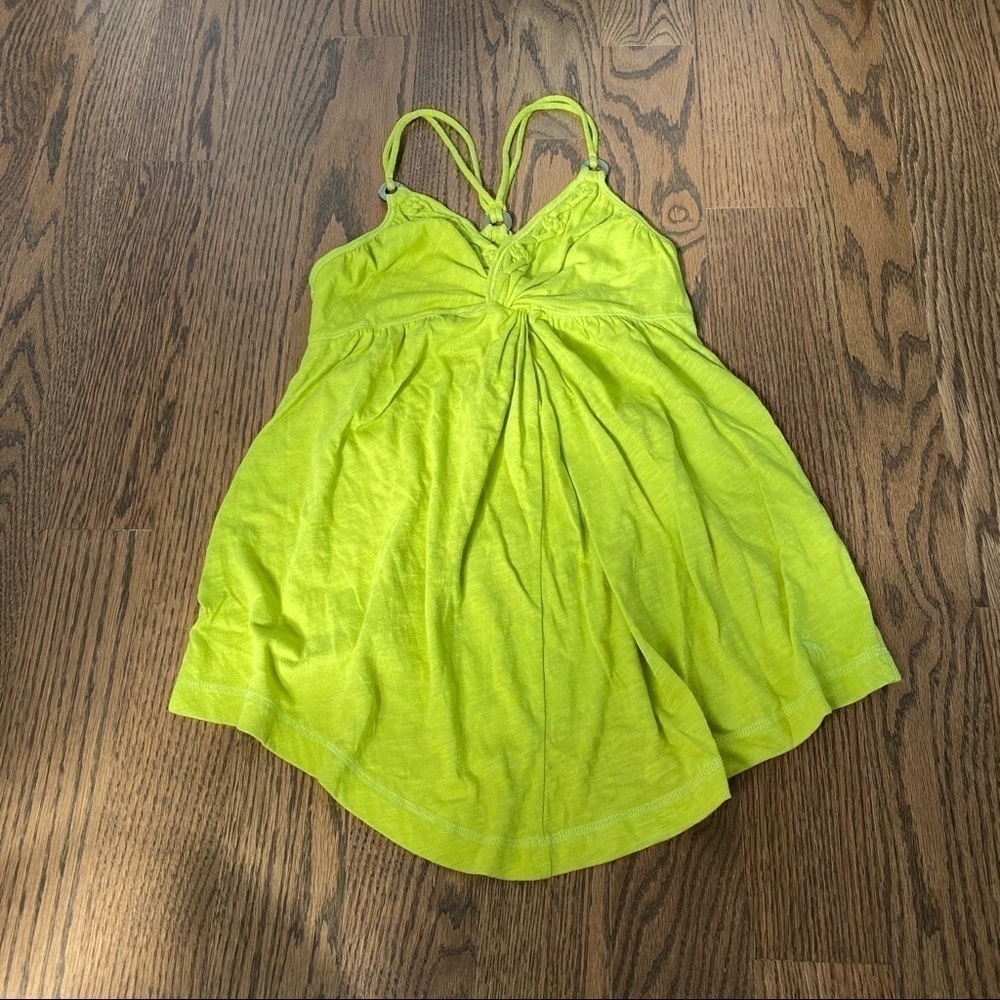 Woman’s Abercrombie Racer Back Double Small Strap Cami Top. Abalone Rings Xs